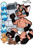  2008 badge diaper infantilism male marci_mcadam plushie raccoon radix solo video_games 