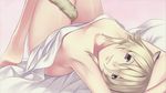  agarest_senki_(series) agarest_senki_2 animal_ears barefoot cat_ears felenne_(agarest_senki) game_cg hirano_katsuyuki lying nude on_back solo tail 