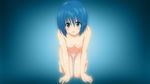  blue_eyes blue_hair blush breasts nude sairenji_haruna short_hair to_love_ru wet 