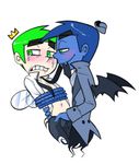  blush cosmo cosmo_(fairly_oddparents) crown fairly_oddparents forced gay green_hair hair hat male molest necktie not_furry plain_background rape rope tears tie unknown_artist white_background wings 