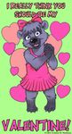  &lt;3 animated bear card claws creepy cub cute demon gif hearts holidays james_m_hardiman mammal penance succubus teeth threatening valentine's_day valentines_day young 