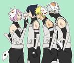  3outchange anbu haruno_sakura hatake_kakashi mask naruto pixiv_thumbnail resized team7 uchiha_sasuke uzumaki_naruto 