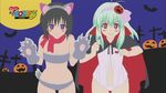  2girls cap green_hair long_hair motto_toloveru run_elsie_jewelria sexy short_hair smile toloveru 