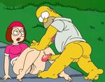  crossover family_guy homer_simpson meg_griffin the_simpsons 