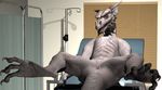  3d cloaca dragon female hospital lying nude on_back solo spreading wookiee_(artist) 