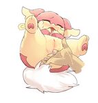  audino clitoris disembodied_hand eyes_closed female fingering hindpaw nintendo paws peeing pok&#233;mon pokemon pussy soft_watersports tears urine vaginal vaginal_fingering video_games 
