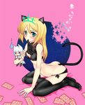  animal_ears aqua_eyes between_breasts black_bra black_legwear black_panties blonde_hair blush bra breasts chibi cleavage covered_nipples heidimarie_w_schnaufer heinrike_prinzessin_zu_sayn-wittgenstein hirschgeweih_antennas lingerie long_hair marie_(bethlehem) mouth_hold multiple_girls necktie necktie_between_breasts noble_witches panties red_neckwear side-tie_panties stuffed_toy sweatdrop tail thighhighs underwear underwear_only world_witches_series 