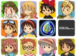  6+girls ashitaka avatar_icon black_hair blonde_hair bob_cut bow braid brown_hair cape chibi company_connection crown earrings facepaint glasses goggles goggles_on_head hair_bow hairband hat headband howl_(howl_no_ugoku_shiro) howl_no_ugoku_shiro icon jewelry kaze_no_tani_no_nausicaa kiki kushana long_hair majo_no_takkyuubin mono_(bluebook) mononoke_hime multiple_boys multiple_girls nausicaa no_nose o_o pazu pendant san sheeta short_hair silver_hair solid_circle_eyes sophie_(howl_no_ugoku_shiro) straw_hat studio_ghibli tenkuu_no_shiro_laputa tombo twin_braids 