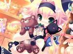  animal animal_ears bear blonde_hair blush cat game_cg green_eyes loli prim_rina_oaklane primary_~magical★trouble★scramble~ tsurugi_hagane 