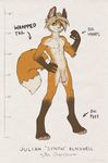  fox male mammal model_sheet penis piercing plain_background ringtail-du-jour sneakerfox solo uncut white_background 