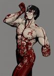  abs amputee berserk blood chest guro guts male male_focus muscle nude pecs solo 