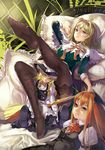  alice_margatroid bad_anatomy bat_wings bed blonde_hair braid broom capelet character_doll doll error garter_straps hairband hat head_wings kirisame_marisa koakuma leg_up legs long_hair looking_at_viewer pantyhose print_legwear purple_eyes red_eyes red_hair short_hair solo touhou tsurukame wings witch_hat wrong_feet yellow_eyes 