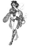  arm_cannon bad_id bad_pixiv_id bulub doom_(game) genderswap genderswap_(mtf) greyscale mancubus monochrome monster personification pointy_ears solo weapon 