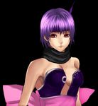 ayane_(doa) bad_id bad_pixiv_id bare_shoulders breasts cleavage dead_or_alive headband large_breasts ninja ninja_gaiden ninja_gaiden_sigma ninja_gaiden_sigma_2 purple_hair red_eyes ribbon sasaki_ryou scarf short_hair solo 