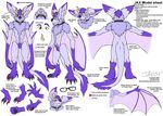  bat glasses heterochromia horns jax_the_bat male model_sheet purple wings 