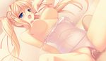  blonde_hair blue_eyes breasts clitoris cute girl_on_top hair_ribbon himukai_kyousuke large_breasts lieselotte_schreiber long_hair moaning nipple_slip nipples one-piece_swimsuit open_mouth owari_naki_natsu_towa_naru_shirabe penetration penis pussy pussy_juice raised_eyebrow ribbon sex shaved_pussy spread_legs sweat swimsuit swimsuit_aside twintails uncensored vaginal white_swimsuit 