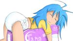  blue_hair diaper izumi_konata konata_izumi lucky_star sleeping 