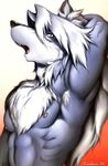  anthro canine chest_tuft fur karabiner legendz male mammal plain_background solo tuft white_background wolf wolfy_the_werewolf 