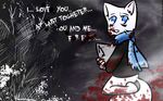  bittersweet_candy_bowl blood blue_eyes cat cute death feline female head kill lucy lucy_(bcb) mammal mike mike_(bcb) nice_boat pchan pchann smile wallpaper widescreen yandere 