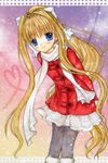  air bad_id bad_pixiv_id blonde_hair blue_eyes coat hinokami_sakura kamio_misuzu long_hair pantyhose ponytail scarf solo very_long_hair winter_clothes 