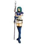  armor belt blue_hair breastplate fiora fiora_(fire_emblem) fire_emblem fire_emblem:_rekka_no_ken long_hair weapon 