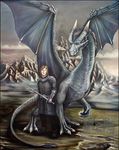  dragon eragon female feral human manticorillustration saphira scalie wings 