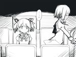  blush comic greyscale kaname_madoka kusano_houki mahou_shoujo_madoka_magica miki_sayaka mitakihara_school_uniform monochrome multiple_girls sakura_kyouko school_uniform sitting spoilers tears translated 