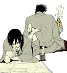  dango food futatsu_(bt) hoshigaki_kisame iron multiple_boys naruto naruto_(series) newspaper uchiha_itachi wagashi 