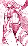  abs asaga_aoi bare_shoulders cape coat elbow_gloves final_fantasy final_fantasy_xiii fingerless_gloves gloves hairy lightning lightning_farron long_hair looking_down monochrome muscle muscular_female open_clothes open_coat panties pubic_hair sketch sweat thong trench_coat trenchcoat underwear 