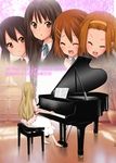  akiyama_mio bad_id bad_pixiv_id black_eyes black_hair brown_eyes brown_hair grand_piano hirasawa_yui instrument k-on! kotobuki_tsumugi long_hair multiple_girls nakano_azusa piano ragho_no_erika school_uniform short_hair tainaka_ritsu twintails 