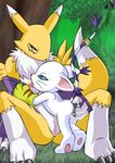  anus breast_lick breasts canine claws digimon female fingering fox gatomon lesbian lick licking masturbation palcomix pussy pussy_juice renamon robocop spread_legs spreading tongue 