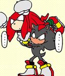  knuckles_the_echidna sega shadow_the_hedgehog sonic_(series) urahyu 