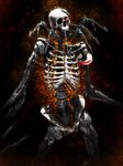 bone calne_ca cyborg deino highres isopod karune_calcium maeda_koutarou original skeleton skull 