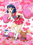  blue_hair buneary cheerleader gouguru heart hikari_(pokemon) piplup pokemon pom_poms pompom 