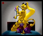  all_the_way_through anal anal_beads beads bed breasts cross deloco49 extreme_insertion feline female fur gaping huge_insertion hyper kneeling looking_at_viewer looking_back mammal nipples open_mouth ridiculous_fit severus sex_toy sin solo stripes yellow yellow_fur 