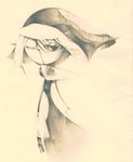  bad_id bad_pixiv_id lenezzi monochrome original pointy_ears solo 