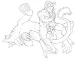  animal anthro_bestiality arjuna asterion avian balls canine_penis cum cumshot fellatio feral gay gryphon hooves horns huge_penis interspecies knot male on_back oral oral_sex orgasm pencil penetration penis ram sex sketch 