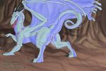  anus athus blue cave cum dragon female feral horns messy nude plump_labia pussy raised_tail scalie solo tail wet wings 
