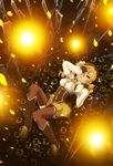  bad_id bad_pixiv_id beret blonde_hair blurry boots breasts brown_legwear checkered checkered_floor depth_of_field detached_sleeves drill_hair energy_ball fingerless_gloves flower gloves gun hair_ornament hairpin hand_over_eye hat highres large_breasts magical_girl magical_musket mahou_shoujo_madoka_magica pansy perspective petals pleated_skirt puffy_sleeves ribbon rifle rin2008 sad skindentation skirt solo striped striped_legwear tears thighhighs tomoe_mami twin_drills twintails vertical-striped_legwear vertical_stripes weapon yellow_eyes zettai_ryouiki 