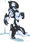  anthro blue_eyes cetacean giant haters_gonna_hate huge latex mammal marine orca rubber suit unknown_artist whale 