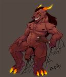  cartoon_meat chubby claws cock_ring demon glowing horns invalid_tag male meat muscles nude penis redic-nomad solo uncut 