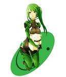  animal apt armored_core:_for_answer bad_id bad_pixiv_id braid collar green_eyes green_hair long_hair may_greenfield plugsuit side_ponytail smiley_face solo 
