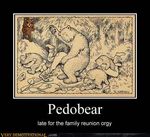  bear bite demotivational_poster forced forest group group_sex gun human humor hunting low_res mammal motivational_poster orgy outside pedobear ranged_weapon rape sex tan theodor_kittelsen tree weapon wood 