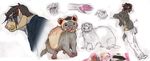  fur grey grey_fur hair male mammal markings multiple_images multiple_scenes mustelid rachel_(artist) sketch 