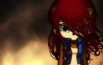  emo female hair hybrid looking_at_viewer mouthless red_hair sad sally_acorn solo sonic_(series) tears 