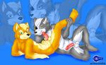  balls canine eye_patch fox fox_mccloud gay green_eyes looking_at_viewer male nude orange penis star_fox video_games wolf wolf_o&#039;donnell wolfblade zoom_layer 