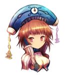  brown_eyes dewprism hat kara_(color) maya_(dewprism) red_hair short_hair solo 