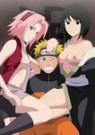  absurdres black_eyes black_hair blonde_hair blue_eyes harno_sakura haruno_sakura highres n@ruto naruto pets pimp pink_hair shizune_(naruto) short_hair shzune_(naruto) smile stiky_finkaz uzumaki_aruto uzumaki_naruto 