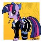  candy cat_plushy dress equine female feral friendship_is_magic hair horn horns horse john_joseco mammal my_little_pony panty_and_stocking_with_garterbelt parody plushie pony purple_eyes solo twilight_sparkle_(mlp) two_tone_hair unicorn 