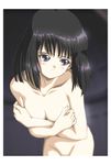  bishoujo_senshi_sailor_moon blush breasts covering hino_ryutaro nude nude_cover sailor_saturn short_hair tomoe_hotaru 